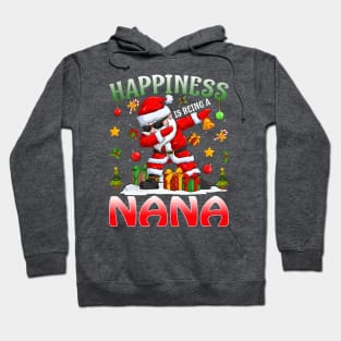 Happiness Is Being A Nana Santa Christmas Hoodie